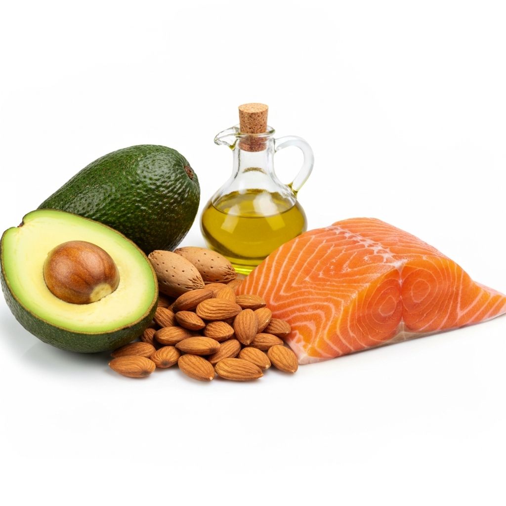 Healthy fat sources like avocados and nuts