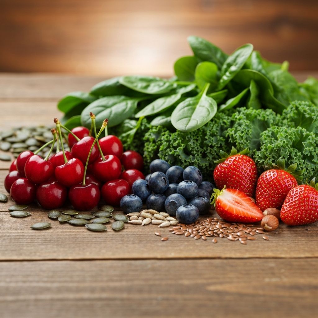 Natural vitamin sources and colorful produce